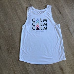NWOT Calm your mind sleeveless women’s shirt